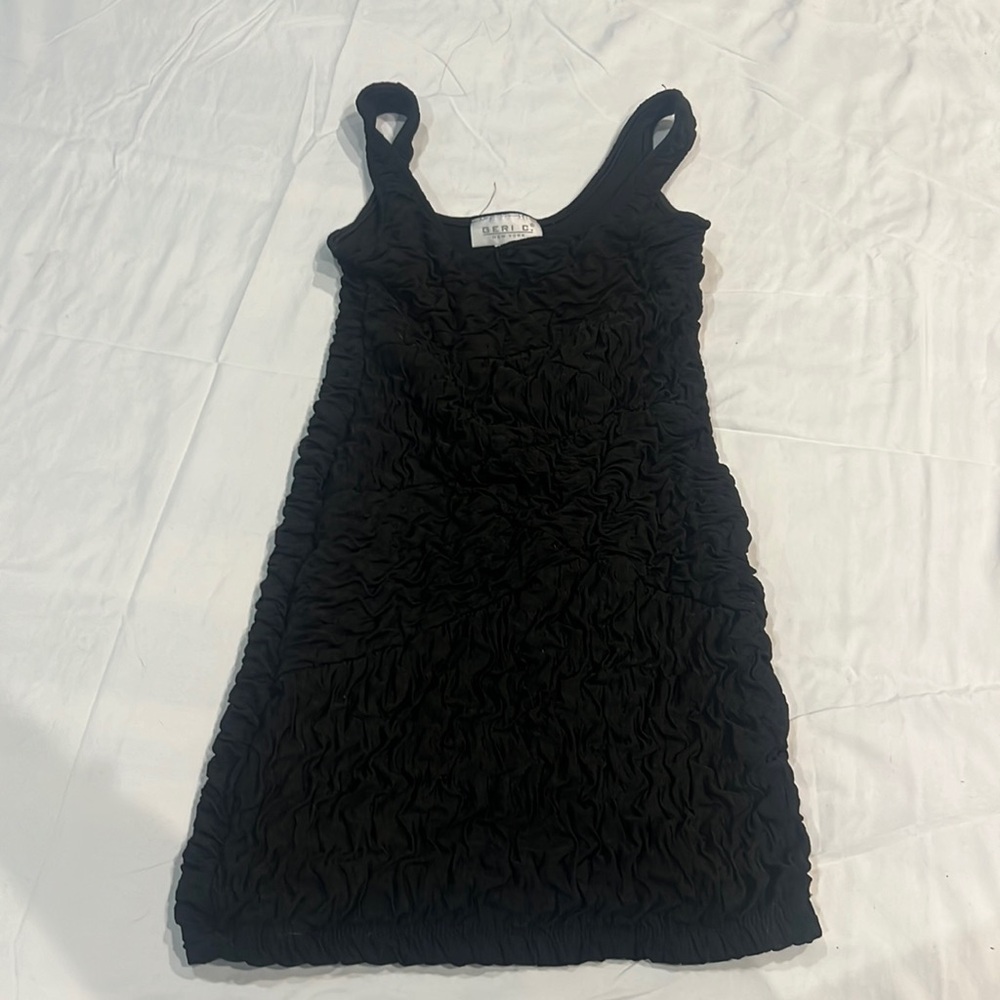 Black mini dress